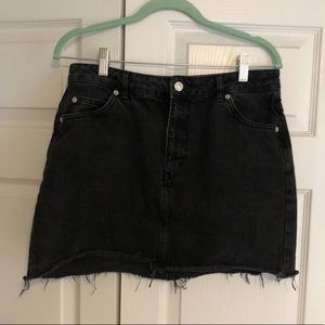 Black Jean skirt topshop
